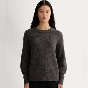 Everlane Grey Alpaca Cropped Sweater